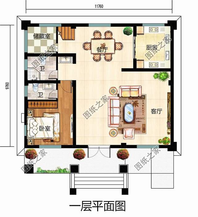 農(nóng)村經(jīng)典占地120平歐式二層別墅盡顯不一樣的光芒