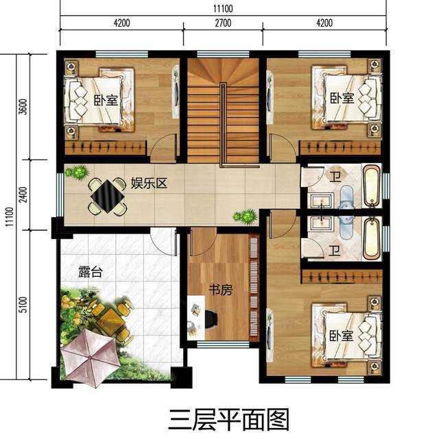 新款漂亮的農(nóng)村三層復(fù)式別墅設(shè)計(jì)圖高端大氣上檔次，造價(jià)30萬左右