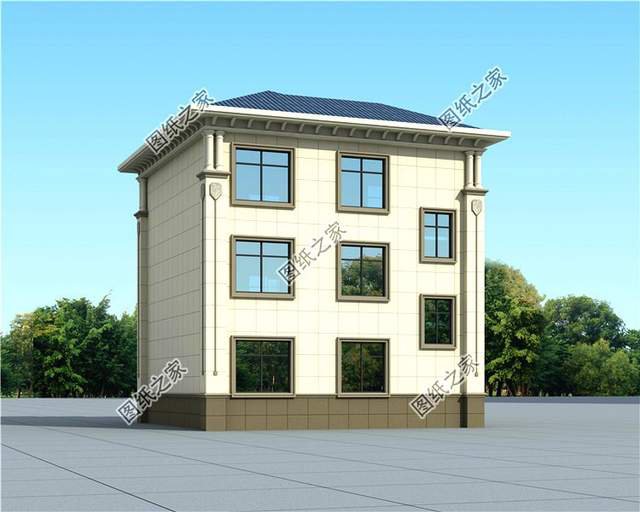 新款漂亮的農(nóng)村三層復(fù)式別墅設(shè)計(jì)圖高端大氣上檔次，造價(jià)30萬左右