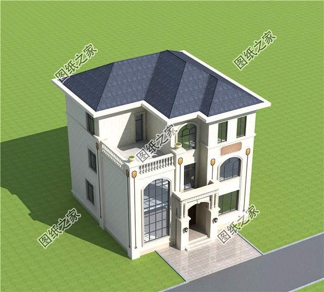 新款漂亮的農(nóng)村三層復(fù)式別墅設(shè)計(jì)圖高端大氣上檔次，造價(jià)30萬左右
