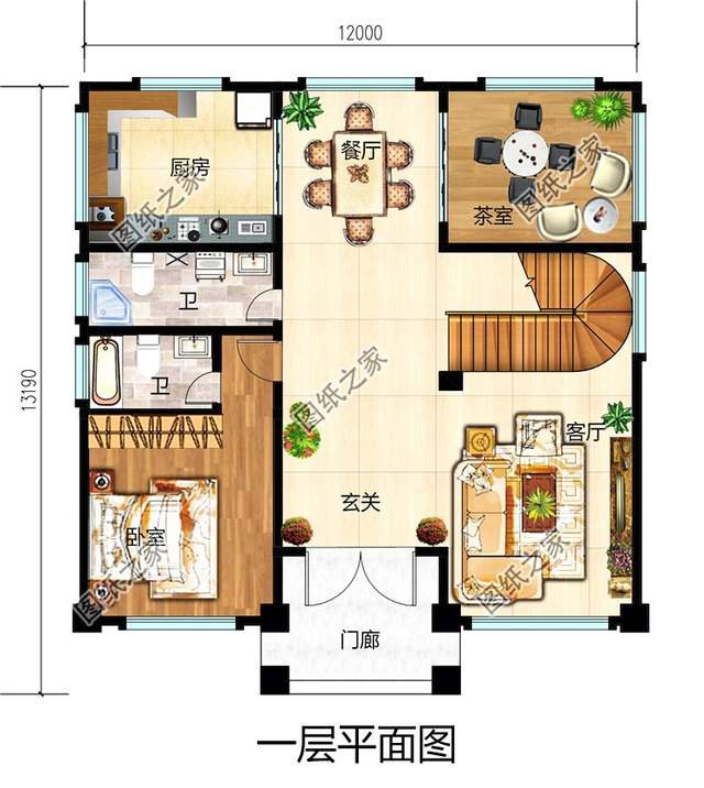 超氣派的農(nóng)村自建房豪華大別墅設(shè)計圖，簡直無法比擬