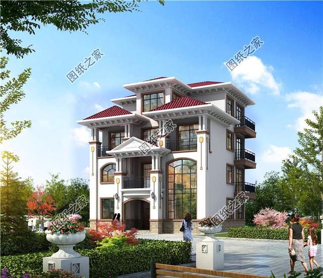 超氣派的農(nóng)村自建房豪華大別墅設(shè)計圖，簡直無法比擬