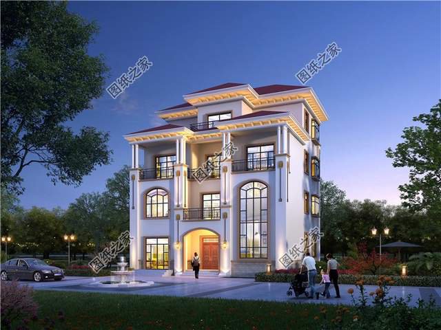 超氣派的農(nóng)村自建房豪華大別墅設(shè)計圖，簡直無法比擬