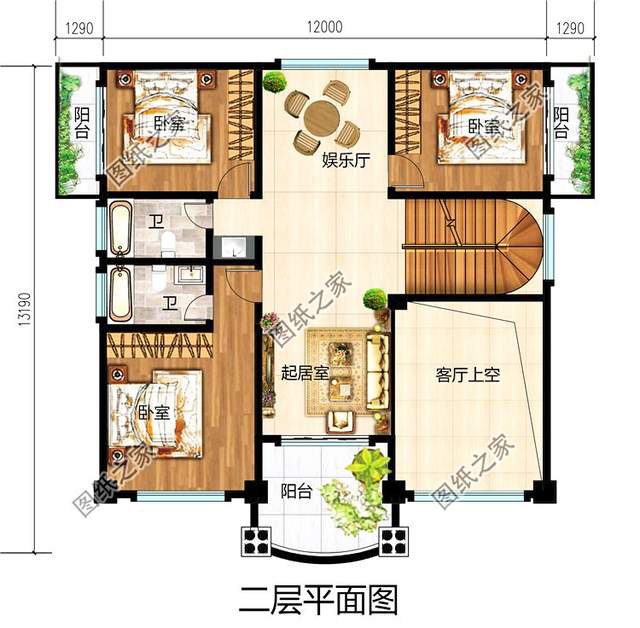 超氣派的農(nóng)村自建房豪華大別墅設(shè)計圖，簡直無法比擬