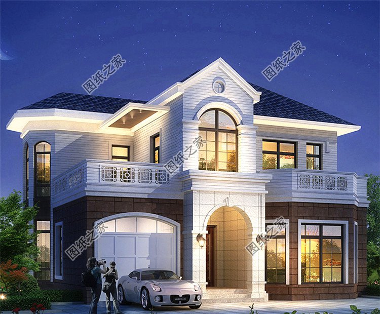 造價(jià)20萬(wàn)左右?guī)к?chē)庫(kù)的二層別墅設(shè)計(jì)圖，簡(jiǎn)直美麗動(dòng)人