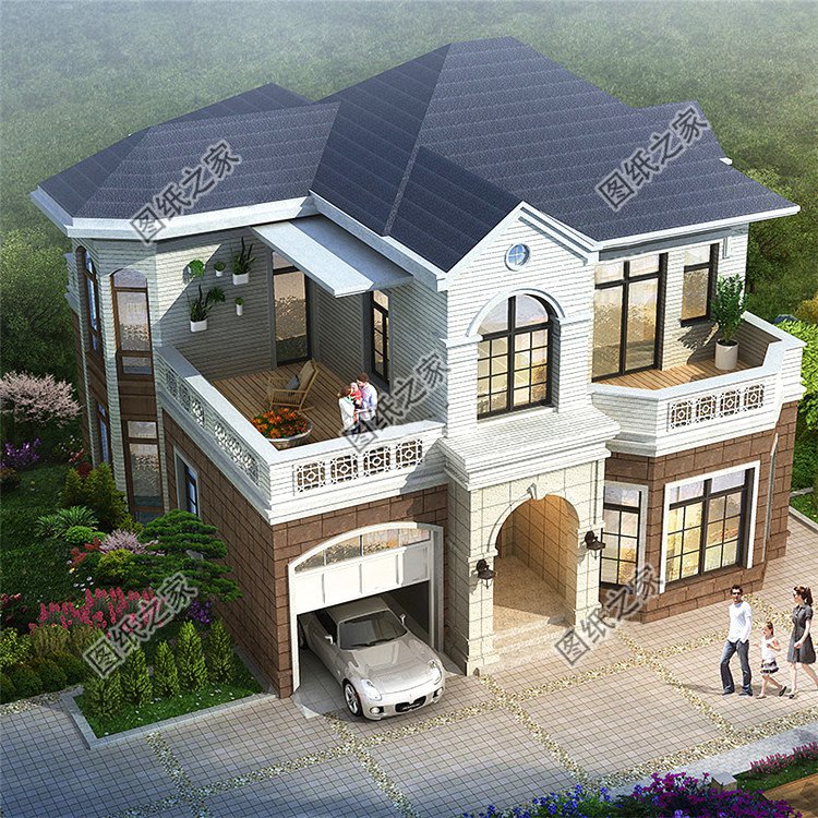 造價(jià)20萬(wàn)左右?guī)к?chē)庫(kù)的二層別墅設(shè)計(jì)圖，簡(jiǎn)直美麗動(dòng)人