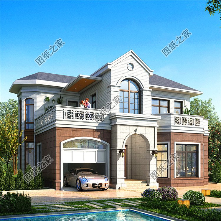 造價(jià)20萬(wàn)左右?guī)к?chē)庫(kù)的二層別墅設(shè)計(jì)圖，簡(jiǎn)直美麗動(dòng)人