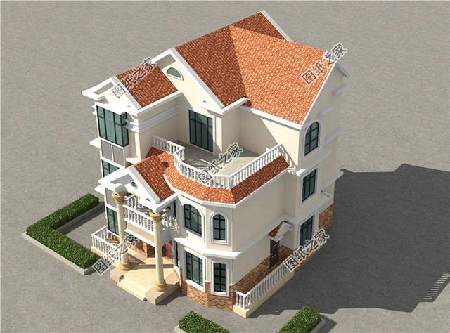 誰看了都豎大拇指的三層帶電梯別墅效果圖，絕了