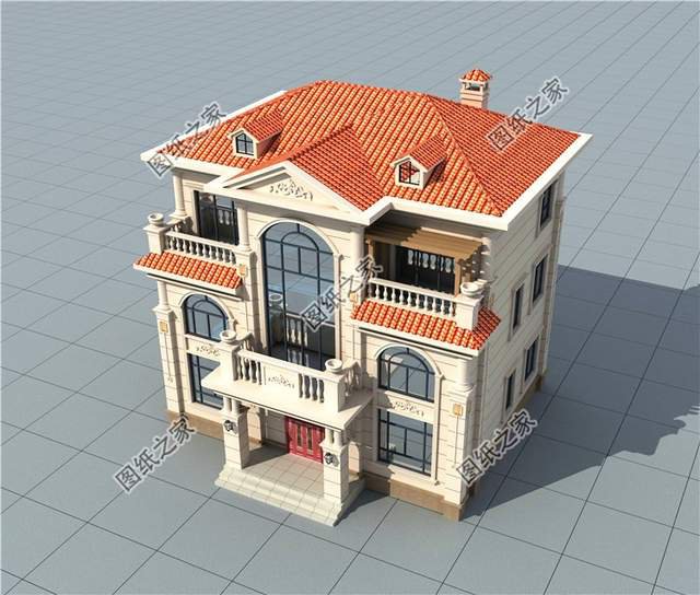 誰看了都豎大拇指的三層帶電梯別墅效果圖，絕了