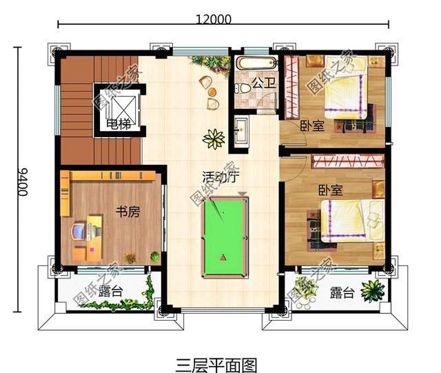 誰看了都豎大拇指的三層帶電梯別墅效果圖，絕了