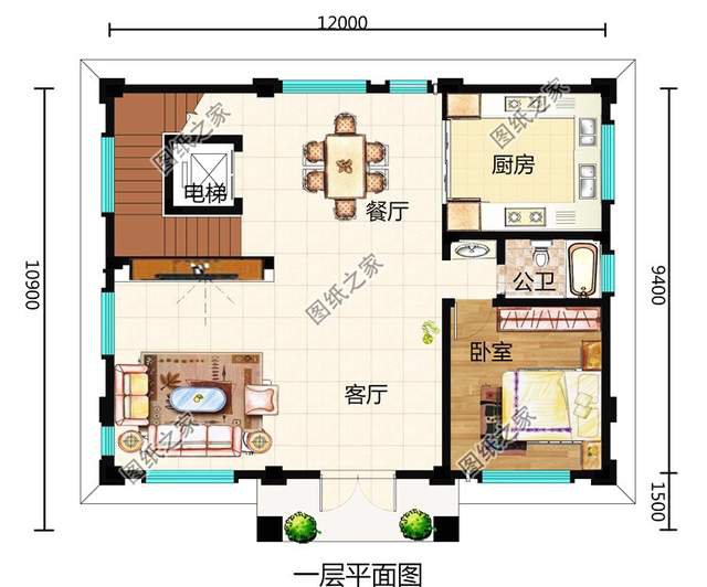 誰看了都豎大拇指的三層帶電梯別墅效果圖，絕了