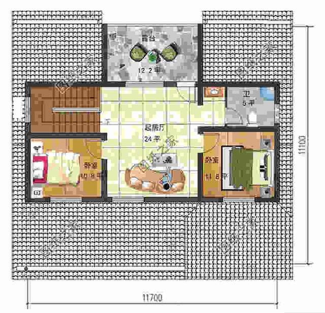 三套舒適又美觀的一層半自建別墅設(shè)計(jì)圖紙