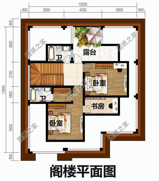 三套舒適又美觀的一層半自建別墅設(shè)計(jì)圖紙