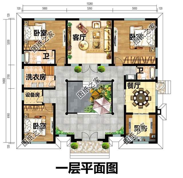 戳中人心的新中式四合院設(shè)計圖，一雅一致盡在庭院之中