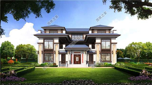 戳中人心的新中式四合院設(shè)計圖，一雅一致盡在庭院之中