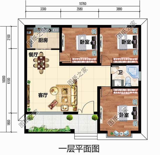 人人都能建起的10萬左右農(nóng)村別墅設計圖，左思右想就這套了