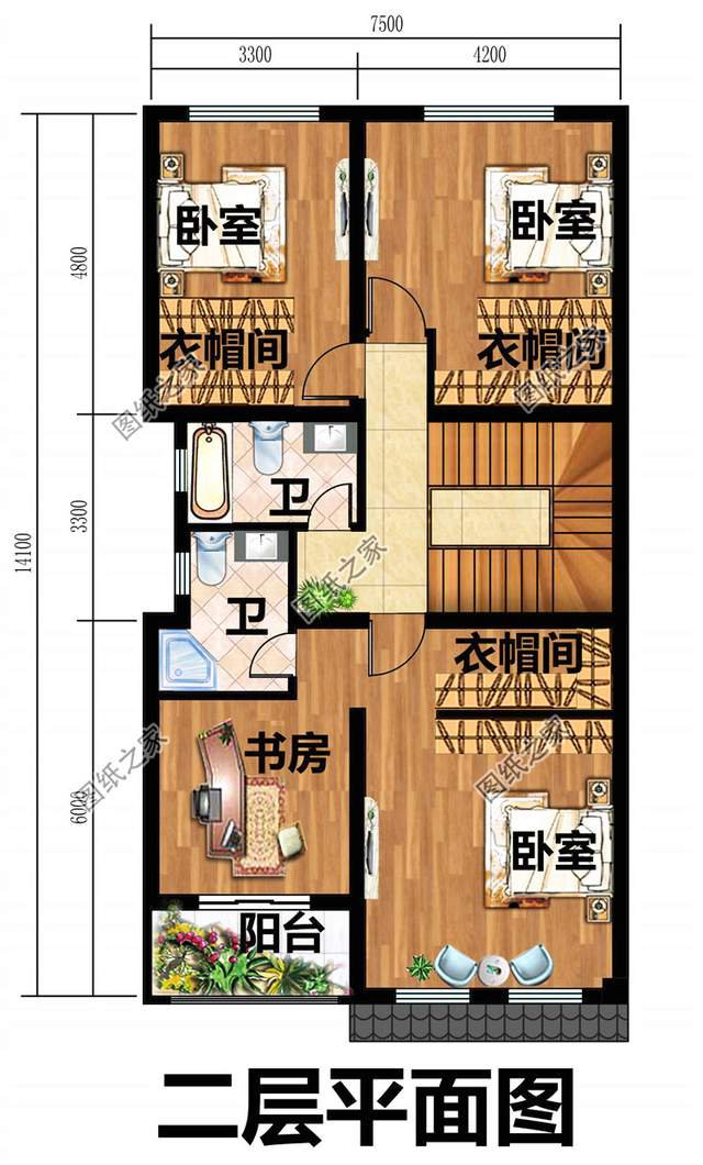 不帶羅馬柱的超現(xiàn)代三層別墅設計圖，這樣的風格你愛了嗎