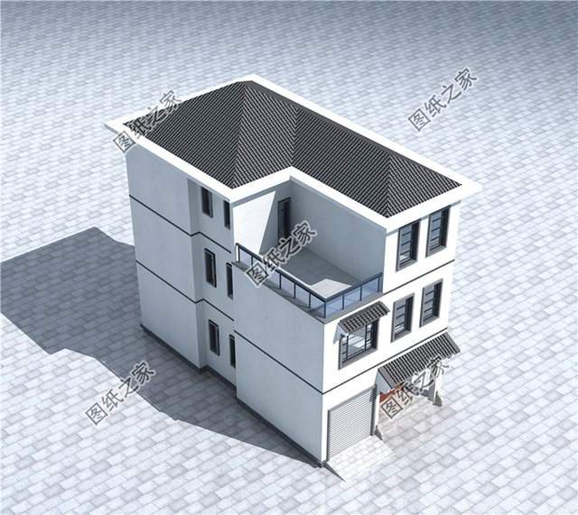 不帶羅馬柱的超現(xiàn)代三層別墅設計圖，這樣的風格你愛了嗎