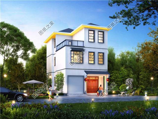 不帶羅馬柱的超現(xiàn)代三層別墅設計圖，這樣的風格你愛了嗎