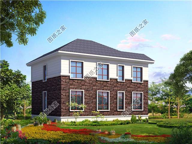 開(kāi)間11×13米的小清新二層別墅設(shè)計(jì)圖，賊亮眼