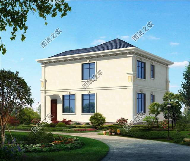 開(kāi)間11×13米的小清新二層別墅設(shè)計(jì)圖，賊亮眼