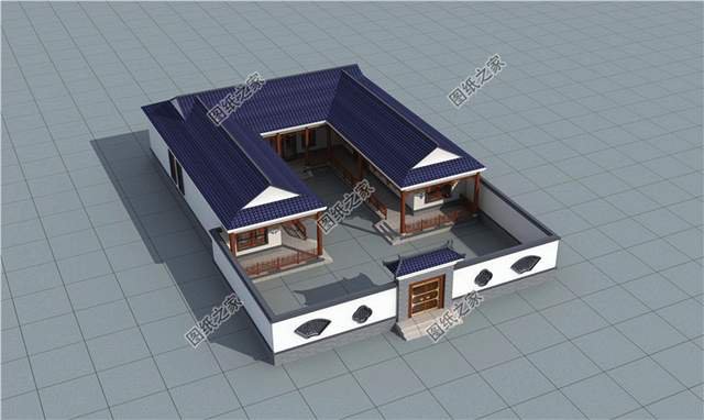 古香古氣的新中式一層別墅，濃濃的書香味