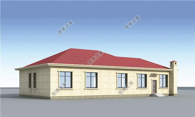 超大平多風(fēng)格一層別墅設(shè)計圖紙，真是有派又有面