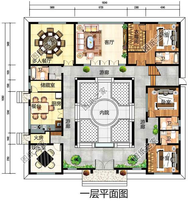 令人嘆為觀止的四合院別墅設(shè)計圖，帶給我們氣勢磅礴的感覺
