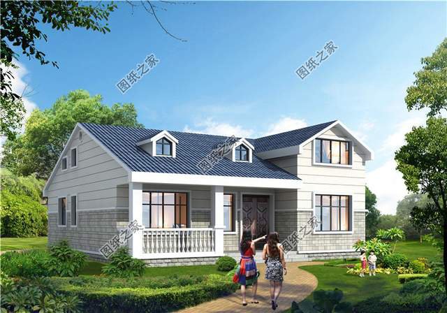 帶閣樓的一層別墅設(shè)計圖，用它養(yǎng)老溫馨又舒適