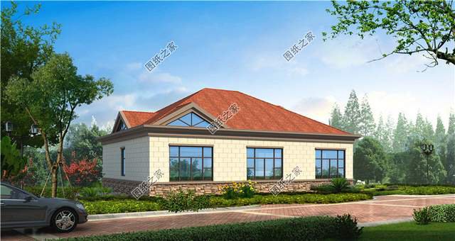 帶閣樓的一層別墅設(shè)計圖，用它養(yǎng)老溫馨又舒適