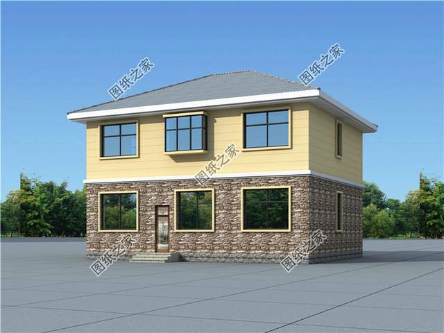 戶型方正經(jīng)濟(jì)又實(shí)惠的二層小別墅，幸福生活的小開始