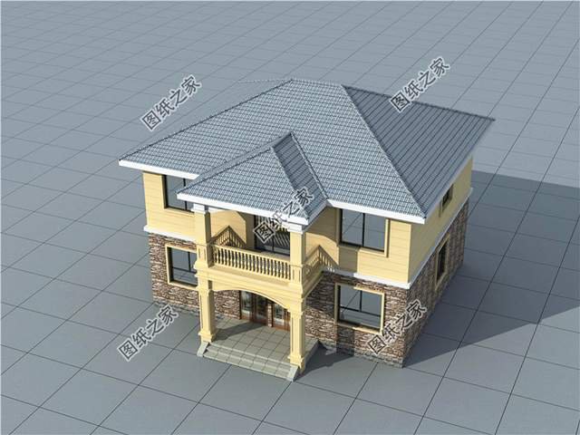 戶型方正經(jīng)濟(jì)又實(shí)惠的二層小別墅，幸福生活的小開始