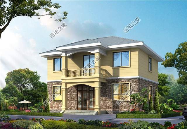 戶型方正經(jīng)濟(jì)又實(shí)惠的二層小別墅，幸福生活的小開始