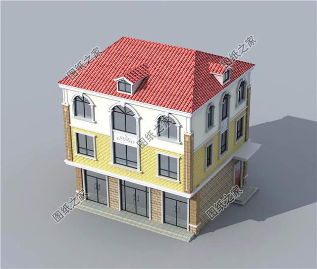 帶商鋪的農(nóng)村自建房設(shè)計圖紙，在家躺著就能掙錢