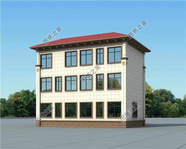 小戶型雙拼別墅自建房，連在一起的雙胞胎