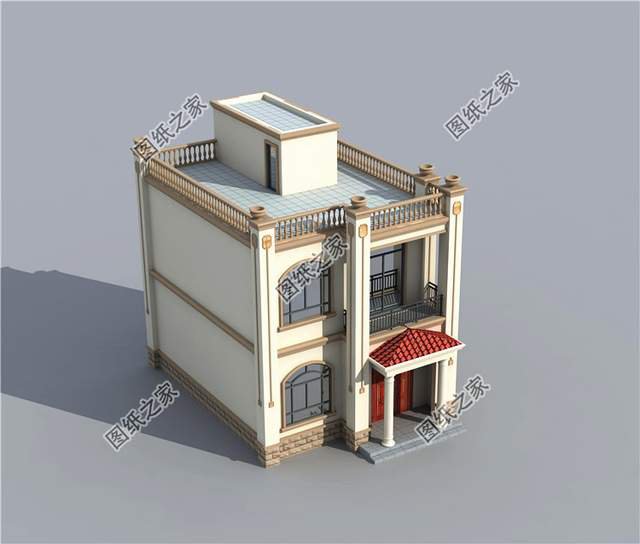 主體造價15萬左右的二層別墅設計圖，簡單中帶著時尚