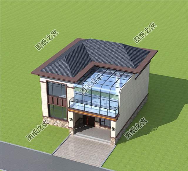 帶陽光房的二層別墅設(shè)計(jì)圖，讓我們領(lǐng)略四季春華秋實(shí)