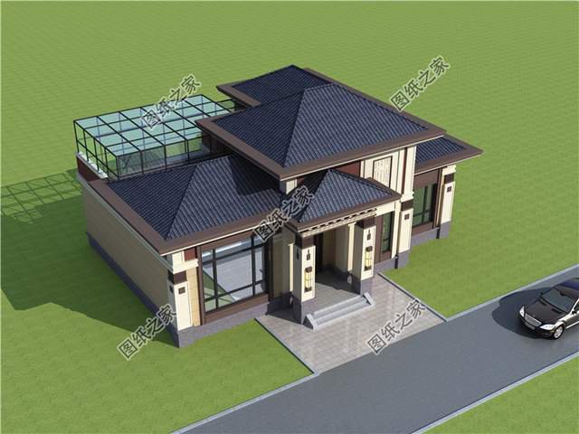 帶陽光房的二層別墅設(shè)計(jì)圖，讓我們領(lǐng)略四季春華秋實(shí)