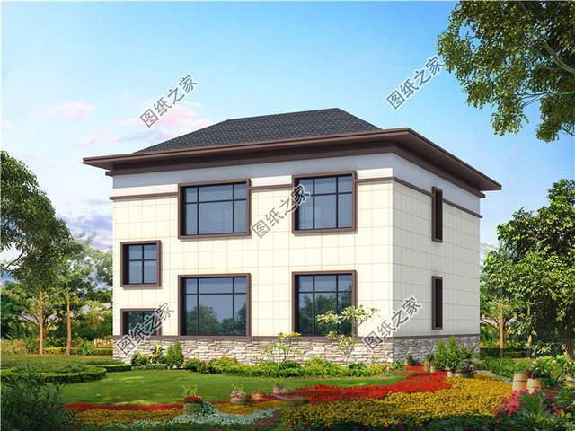 帶陽光房的二層別墅設(shè)計(jì)圖，讓我們領(lǐng)略四季春華秋實(shí)