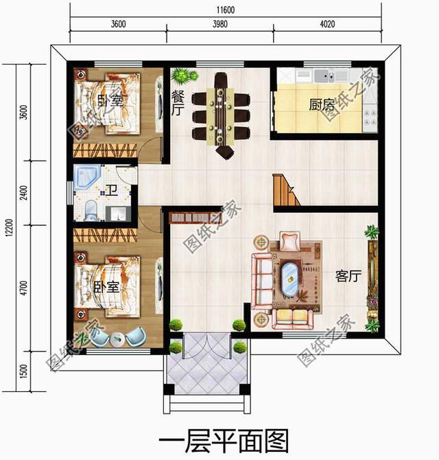 占地120平左右，帶露臺的超實(shí)用二層小洋房，濃濃的煙火氣