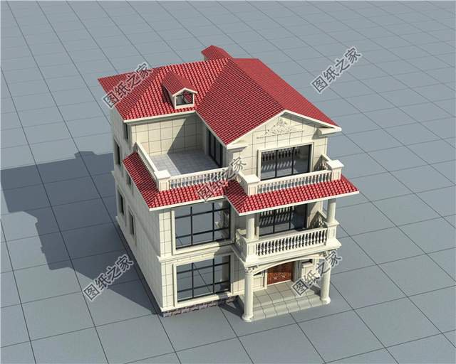 三層歐式風(fēng)格別墅，大氣羅馬柱，滿滿的入室儀式感