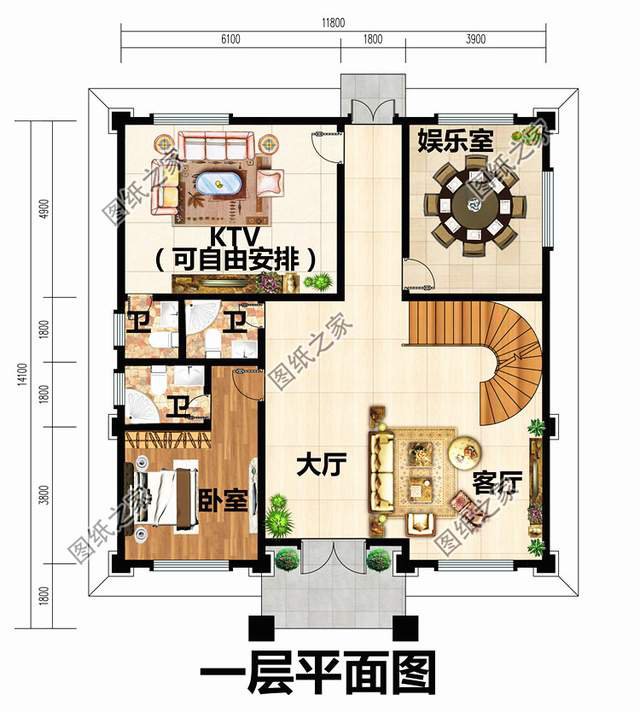 霸氣外漏的鄉(xiāng)村四層別墅設(shè)計(jì)圖，想低調(diào)都不行