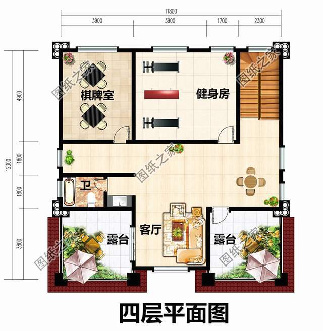 霸氣外漏的鄉(xiāng)村四層別墅設(shè)計(jì)圖，想低調(diào)都不行