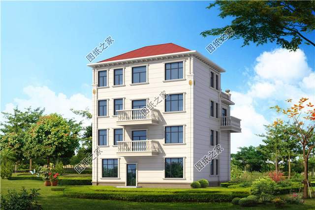 霸氣外漏的鄉(xiāng)村四層別墅設(shè)計(jì)圖，想低調(diào)都不行