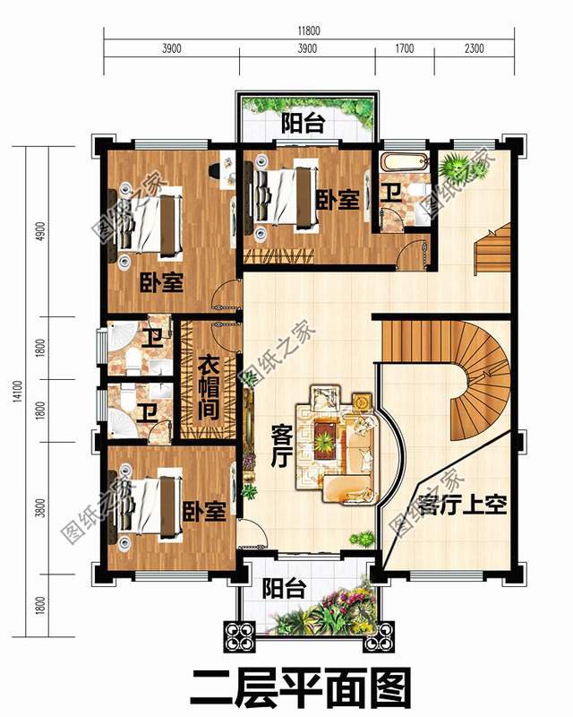 霸氣外漏的鄉(xiāng)村四層別墅設(shè)計(jì)圖，想低調(diào)都不行