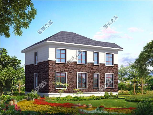 造價(jià)25萬左右的田園二層小別墅，深受人們喜愛