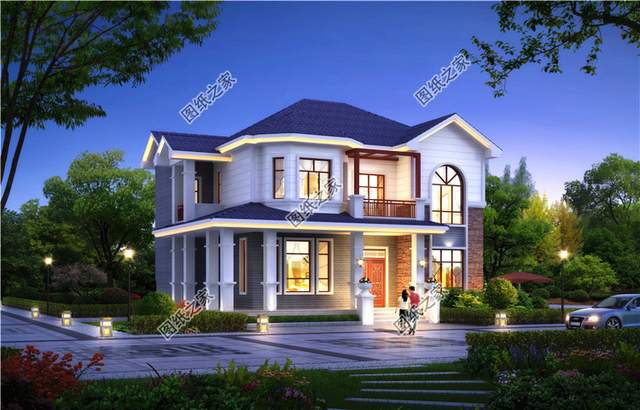 造價(jià)25萬左右的田園二層小別墅，深受人們喜愛