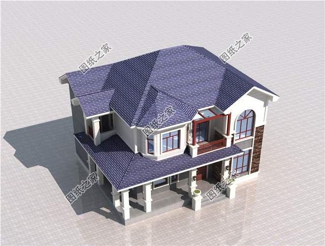 造價(jià)25萬左右的田園二層小別墅，深受人們喜愛