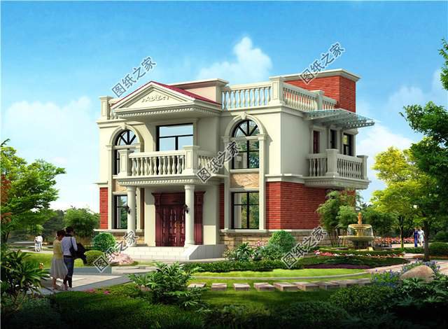 造價(jià)25萬左右的田園二層小別墅，深受人們喜愛