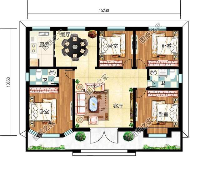 大家公認(rèn)完美的大平層戶(hù)型設(shè)計(jì)圖，用它養(yǎng)老你就說(shuō)好不好
